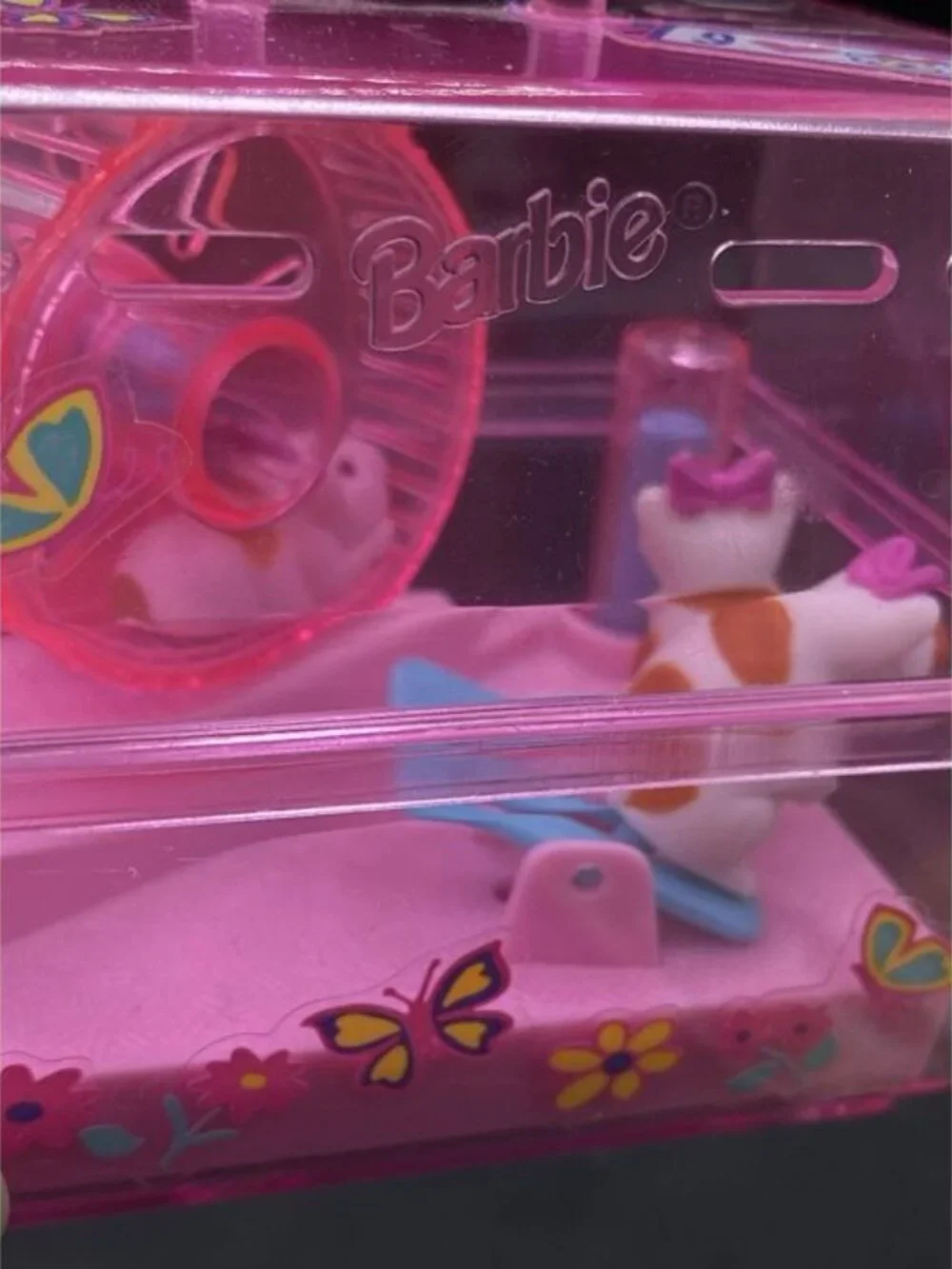 Barbie Magic Moves Pet Hamster Cage Windup MATTEL 1995 Working
